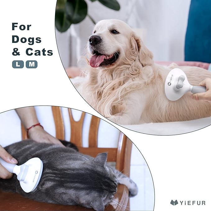 Cat Hair Brush,Cat Brush for Shedding,Soft Silicone Self Cleaning Brushes for Short and Long Haired Cats for Grooming and Shedding-Mewly Pet