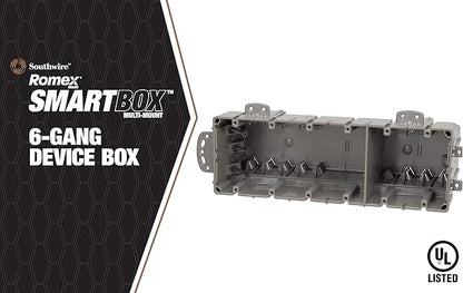 Southwire MSB1G One Gang Device Box with Depth Adjustable, Heavy Duty 42lb