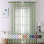 Aiyufeng Long Sheer Curtains for Bedroom, Semi Sheer Privacy Curtains & Drapes Harsh Sunlight Filter for Hallway Window Guest Room Country House, 40 x 120 inches Long, 2 Panels