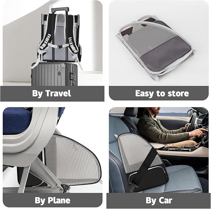 Cat Backpack Carrier,Pet Carrier Airline Approved for Small Dog Cat Puppy Kitten Bunny,Ventilated Mesh Design Animal Backpack for Hiking Camping Travel Bag (Black)-Mewly Pet