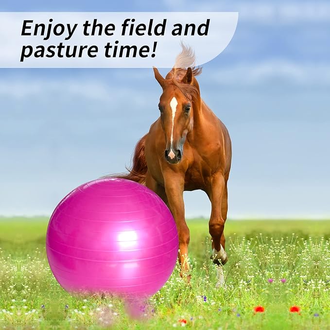 17 Inch Horse Play Balls Anti-Burst Herding Ball for Horse Mega Equine Ball for Play Training Horses Soccer Balls-Mewly Pet