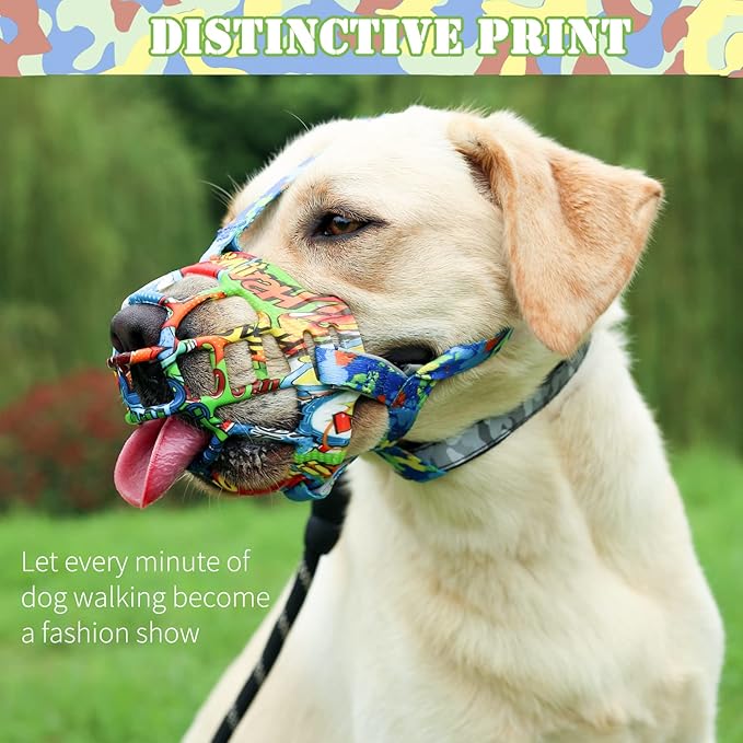 BARKLESS Dog Muzzle, Silicone Basket Muzzle for Small Medium Large Dogs, Soft Cage Mouth Cover Prevent Biting Chewing, Allow Drinking Panting, Suitable for German Shepherd-Mewly Pet