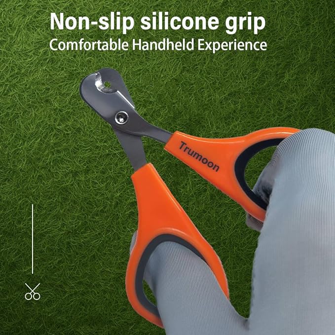 Trumoon Easy Cat Claw Trimmers with Circular Guard- Avoid Over Cutting Meow Nail Clippers for Cats Who Like to Struggle - Professional Grooming Tool for Kitten Cat-Mewly Pet