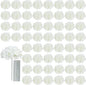 AVIVIHO 65Pcs White Hydrangea Artificial Flowers Bulk (Not Squished, No Steaming Need) Realistic Ivory Faux Hydrangeas Silk Flowers with Stems for Home,Weddings,Party,Centerpieces,Arch,Florals Decor
