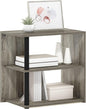 Furinno Romain Side Table, 2-Tier End Table with Open Shelf, Night Stand, Bedside Table, for Living Room, Bedroom, French Oak