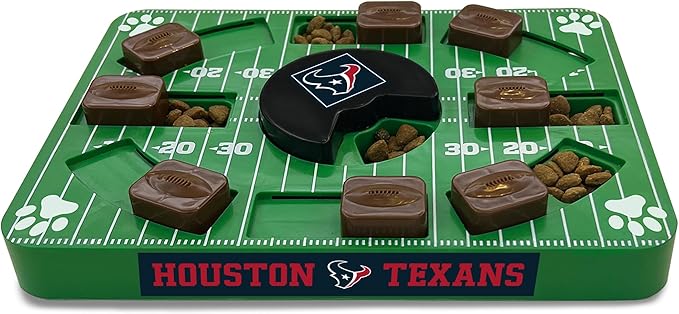 Pets First NFL Houston Texans Puzzle Toy, Puzzle Treat Dog Toy, Interactive Dog Treat Toy, Dog Puzzle-Mewly Pet