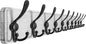 Dseap Coat Rack Wall - Heavy-Duty 38-1/4" Long, with Reinforced 10 Custom Tri-Hooks, Solid Wood Wall Hanger for Coats Hat Jackets - Rustic Farmhouse Entryway Hallway Storage, White & Black