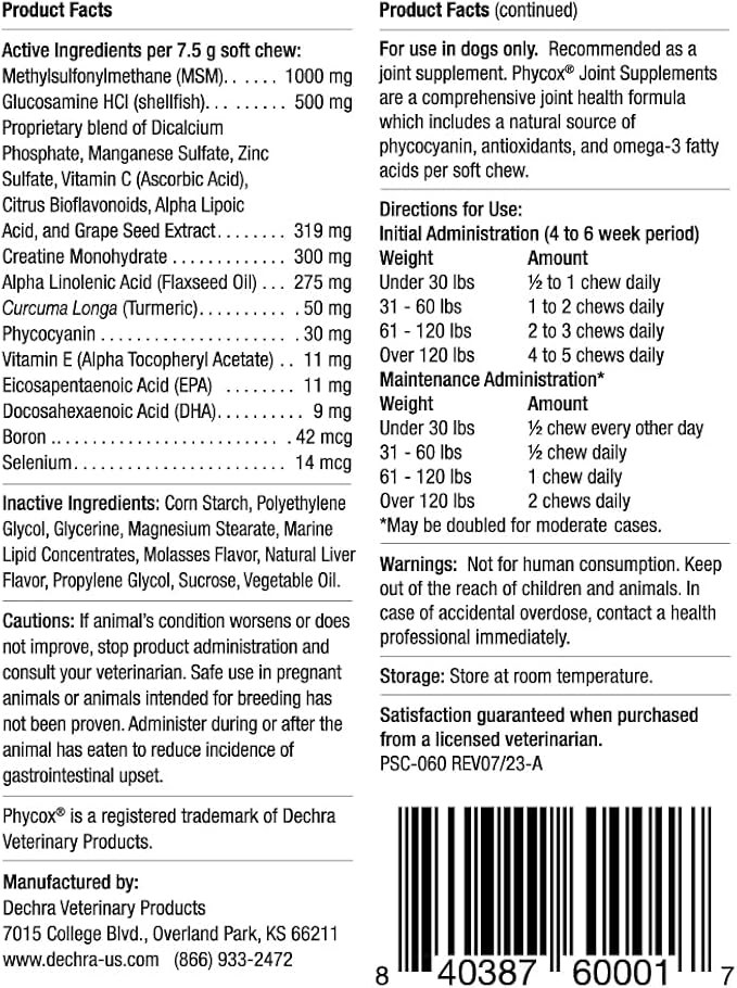 Canine Joint Support, 60 Soft Chews-Mewly Pet