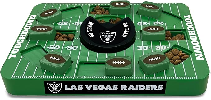 Pets First NFL Las Vegas Raiders Large Puzzle Toy - New Large Size, Interactive Treat Toy, Dog Slow Feeding Puzzle-Mewly Pet