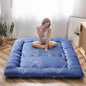 MAXYOYO Leaf Printed Japanese Futon Floor Mattress, Thicken Sleeping Pad Floor Bed Roll Up Camping Guest Mattress Folding Couch Bed, Queen Size