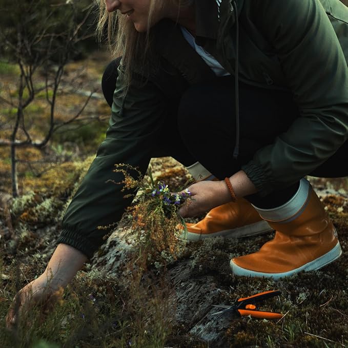 Fiskars Micro-Tip Pruning Snips - 6" Garden Shears with Sheath and Comfort Grip - Sharp Steel Blades - Quality Pruning Shears for Plants in Grow Tents and Hydroponics - Garden Tools-Mewly Pet