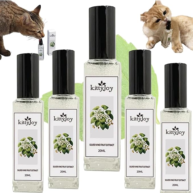 Kitty Joy Herbal Cat Joy, Herbal Cat Joy Spray, Celery Pets Catnip Spray, Catnip Spray for Indoor Cats, Cat Calming Spray, Anti Scratch Cat Spray, Cat Training Spray with Catnip, Cat Nip Spray (5PCS)-Mewly Pet