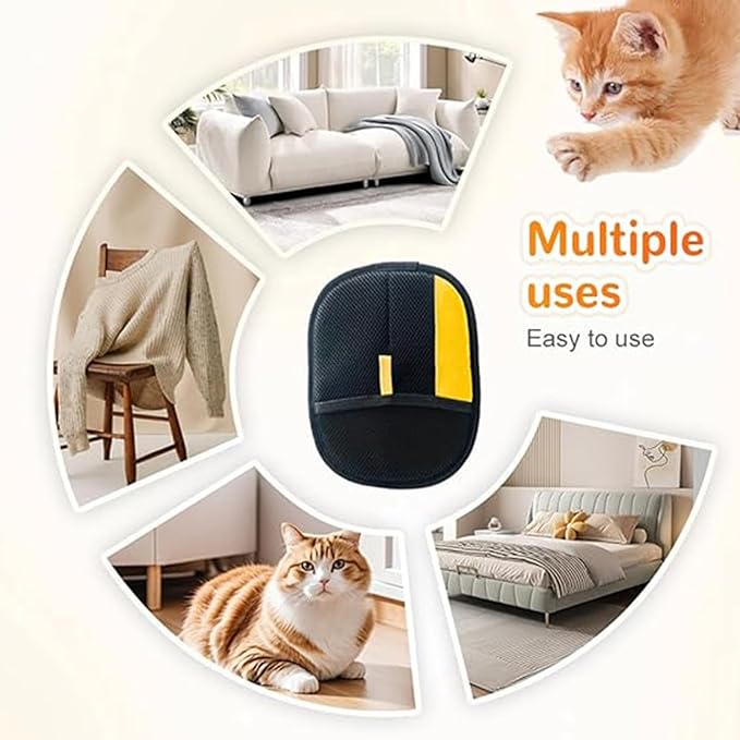 1PC Pet Hair Removal Glove,2025 New Reusable Pet Hair Removal Tool, Suitable for Bed Sheets, Sofas, Clothes, Carpets, Car Seats, and Static Gloves for Dogs and Cats-Mewly Pet