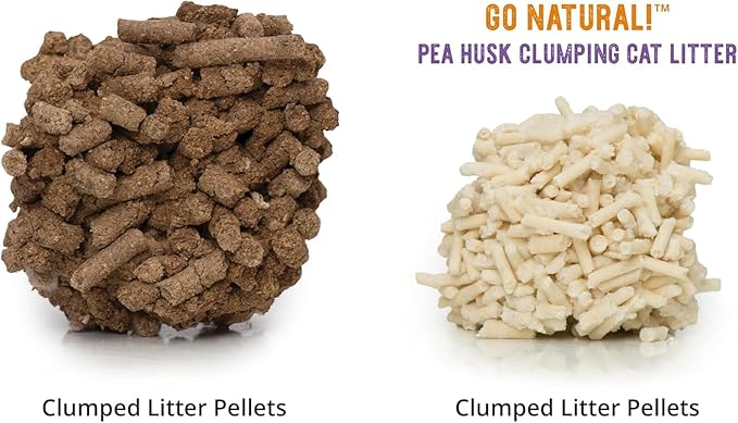Catit - Go Natural Pea Husk Clumping Cat Litter - Lightweight, Dust Free, Easy Cleaning & Scooping, Flushable Kitty Litter with Odor Control & Subtle Fragrance - 12.3 Lbs, Lavender Scented-Mewly Pet