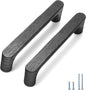 Black Round 7-1/2in 2 Pcs Wooden Drawer Pulls Handle for Cabinets Kitchen Drawer Cabinet Door Pull