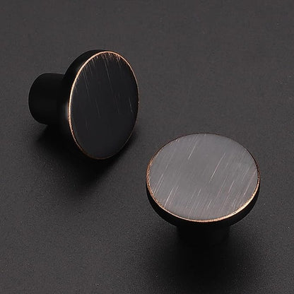 Ravinte 20 Pack Cabinet Knobs Oil Rubbed Bronze Kitchen Cabinet Knobs Round Dresser Drawer Pulls Closet Door Pulls 1-1/5 Inch