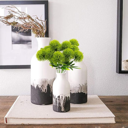 Uieke 10 Pcs Dandelion Artificial Flowers, Artificial Flowers for Decoration Fake Plants Bouquet Plastic Flowers for Home Decoration Wedding Decor Flower Arrangment Green