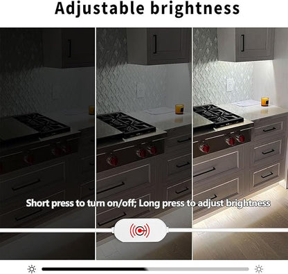 A 5V USB LED Light Strip, COB LED Strip Lights, White 5V LED Lights, Small LED Strip Light, TV Lights for TV Under Cabinet Kitchen Living Room Shelving or Displays (White, 6.56ft)