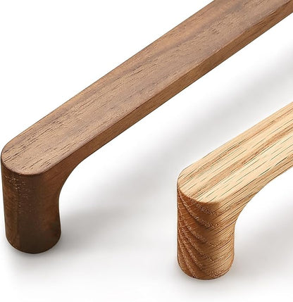 Walnut Round 5 in 8 pcs Wooden Drawer Pulls Handle pulls for cabinets Kitchen Cabinet Drawer pulls Cabinet Door