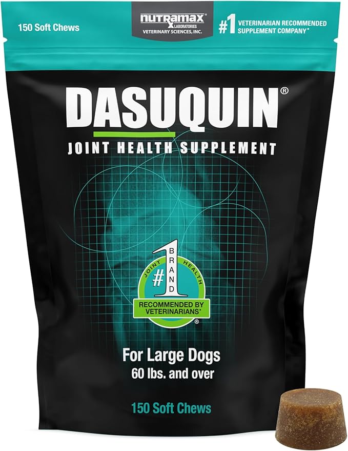 Nutramax Dasuquin for Large Dogs, Joint Health Supplement, Contains Glucosamine for Dogs, Plus Chondroitin, ASU and More, Supports Healthy Joints, Soft Chews, 150 Count-Mewly Pet