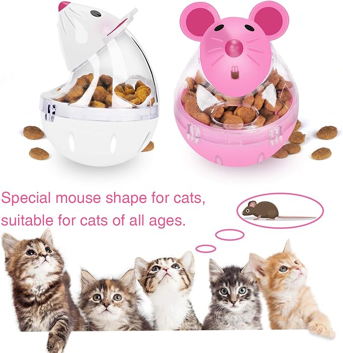 Legendog Cat Slow Feeder Food Ball - Mice Tumbler Shaped Pet Treat Toy for Cats-Mewly Pet