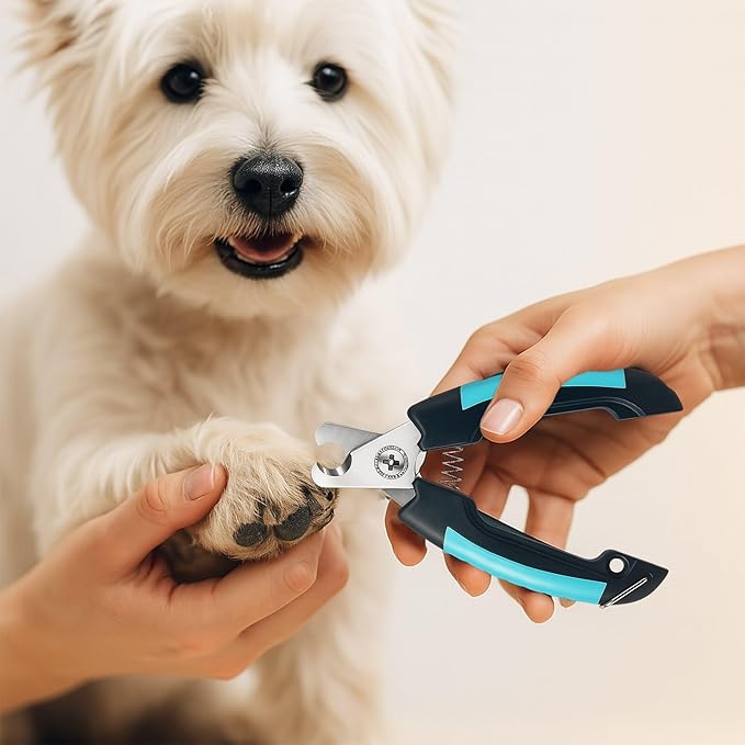 Professional Dog Nail Clippers for Medium & Large Dogs, Cats – Safety Guard, Stress-Free Trimming-Mewly Pet