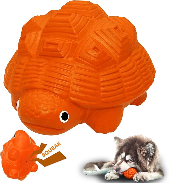 Dog Toys for Aggressive Chewers, Heavy Duty Tough Dog Toy for Large Dogs, Indestructible Squeaky Dog Toys-Mewly Pet