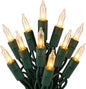 koopower 36ft 100 LED Battery Operated Christmas Lights with Timer (8 Modes), IP65 Waterproof for Christmas Tree, Green String, Warm White