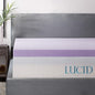 LUCID 3 Inch Lavender Infused Memory Foam Mattress Topper, California King Size – Ventilated Design – Pressure Relieving Bed Topper - Mattress Pad – CertiPur Certified