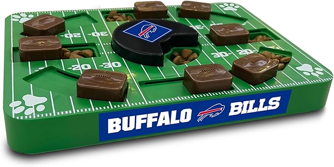 Pets First NFL Buffalo Bills Puzzle Toy, Puzzle Treat Dog Toy, Interactive Dog Treat Toy, Dog Puzzle-Mewly Pet