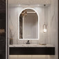 Niccy Arched LED Bathroom Mirror, 48x30 Inch Arch Frameless Backlit Mirrors for Wall Arched Lighted Vanity Mirrors Defogger and 3 Color, Explosion-Proof, HD Glass and IP65 Waterproof