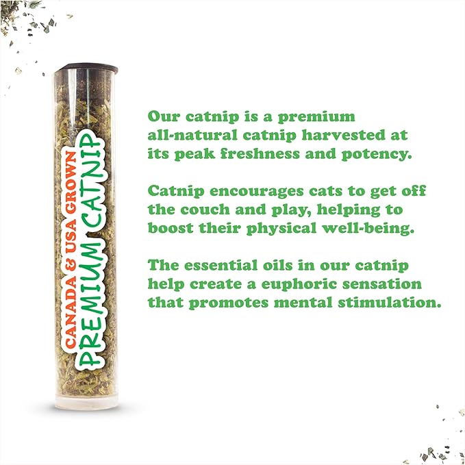 Meowijuana Refillable Cat Toys | Get Silly - Furry Friend Catnip Toys | Includes Potent Hand Harvested Catnip Grown in North America | Promotes Play and Cat Health-Mewly Pet