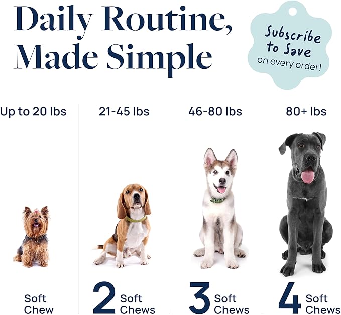 Veterinary Formula Anal Gland Support for Dogs – Vet-Formulated No Scoot Chews with Pumpkin, Ginger, Agave Inulin & Probiotics – Supports Scooting, Stool Quality & Digestive Health, 60 Soft Chews-Mewly Pet