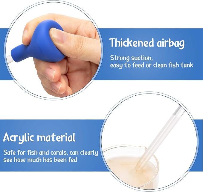 Weewooday 3 Pieces Axolotl Tank Accessories, Extra Long Tweezers for Aquarium, Coral Feeder Long Syringe, Fish Feeding Tongs Tweezers for Reef Roids Aquatic Plant Spider Snake Lizard-Mewly Pet