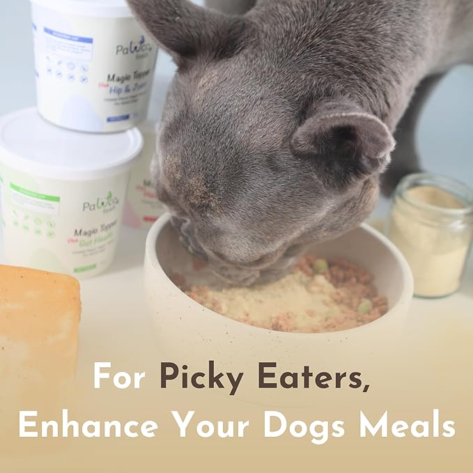 PawCo Magic Topper Skin & Coat - Dog Food Topper for Healthy Skin & Shiny Fur, Grain-Free Meal Enhancer with Omega-3 & DHA, 160g-Mewly Pet