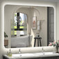 48''x30'' Lighted Mirrors for Bathroom Wall Backlit Rectangular Rounded Corners, LED Bathroom Mirror Frameless with Lights Anti Fog, Dimmable, 3 Colors,Tempered Glass, Shatter-Proof