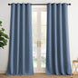 NICETOWN Stone Blue Energy Saving Drapes - Grommet Top Thermal Insulated Shades for Yard Door, Hall, Office, Flat, Garage - Durable, 1 Pair, W52 x L95