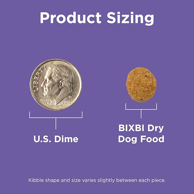BIXBI Rawbble Dry Dog Food, Lamb, 4 lbs - USA Made with Fresh Meat - No Meat Meal & No Corn, Soy or Wheat - Freeze Dried Raw Coated Dog Food - Minimally Processed for Superior Digestibility-Mewly Pet