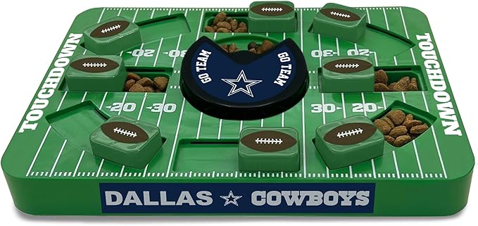Pets First NFL Dallas Cowboys Large Puzzle Toy - Interactive Dog Treat & Slow Feeding Toy-Mewly Pet