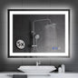 36 x 28 LED Bathroom Mirror with Lights Led Mirror Bathroom Lighted Large Wall-Mounted Vanity Mirror Smart Touch Button,Anti-Fog,Waterproof,Stepless Dimmable,Adjustable Color