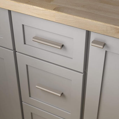 Franklin Brass Adjusta-Pull (5-Pack) Adjustable Drawer Pulls | Fits 1 to 4 Inch Hole Centers | Satin Nickel Cabinet Handles| Modern Arch P43970K-SNM-CP