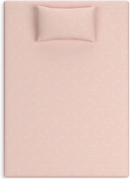 Signature Design by Ashley Twin Size iKidz 7 Inch Firm Gel Memory Foam Mattress with Stretch Knit Cover & Pillow Included, Pink Coral, Fiberglass Free, Mattress in A Box