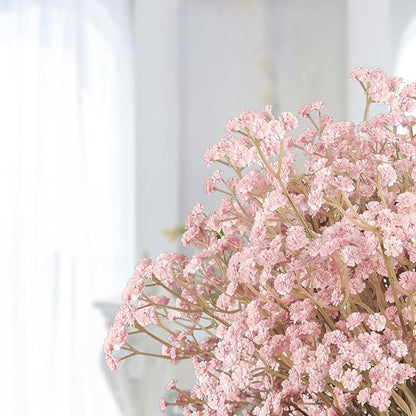 N&T NIETING10 PCS Babys Breath Artificial Flowers Fake Babys Breath Flowers Artificial Bulk Dusty Pink Gypsophila Bouquets Real Touch Faux Flowers for Wedding Floral Arrangement Party Home Decoration