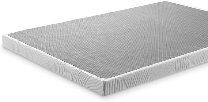 ZINUS Quick Lock Metal Smart Box Spring, 4 Inch Mattress Foundation, Strong Metal Structure, Easy Assembly, Full, White