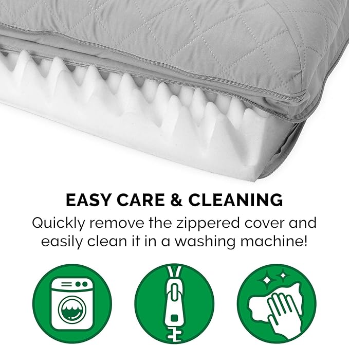 Furhaven Orthopedic Dog Bed for Large Dogs w/ Removable Bolsters & Washable Cover, For Dogs Up to 95 lbs - Quilted Sofa - Silver Gray, Jumbo/XL-Mewly Pet