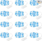 12-Pack LED Fairy Lights 7 Feet Battery Powered Waterproof Silver Wire 20 Slim Copper Wire Pastel Lights for DIY Wedding Party Bedroom Patio Easter Christmas (Blue)
