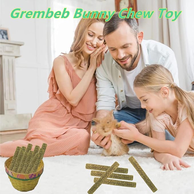 Rabbit Toys,Timothy Hay Stick for Guinea Pig Toy Bunny Chew Toys for Teeth Grinding Hamster Alfalfa Bite Treat Rabbit Molar Food Snack for Pet Rat Chinchilla Squirrel Gerbil-120PCS-Mewly Pet