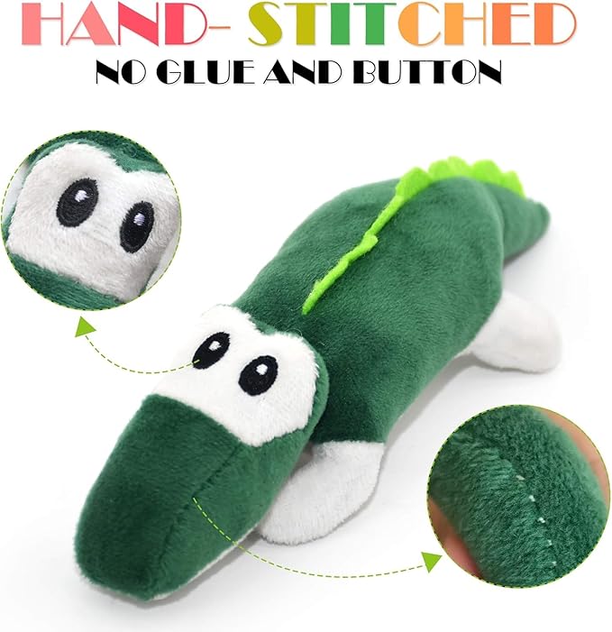 SHARLOVY Dog Squeaky Toys for Small Dogs,Stuffed Animal Puppy Toy,Cute Puppy Chew Toy for Dog Teething, for Small to Medium Dogs,Soft Plush Pet Toys Pack 12 in Gift Box-Mewly Pet