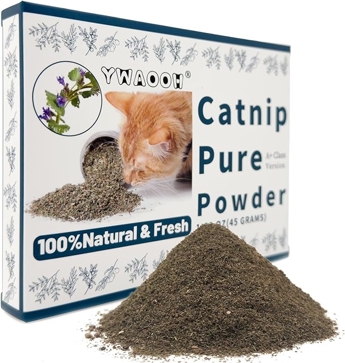 Premium Catnip for Cats & Kittens – Cold-Processed, High Potency Nepetalactone, 100% Pure Leaf-Only Catnip for Toys, Scratchers, Refills, Stimulates Play & Protects Furniture - 45g-Mewly Pet