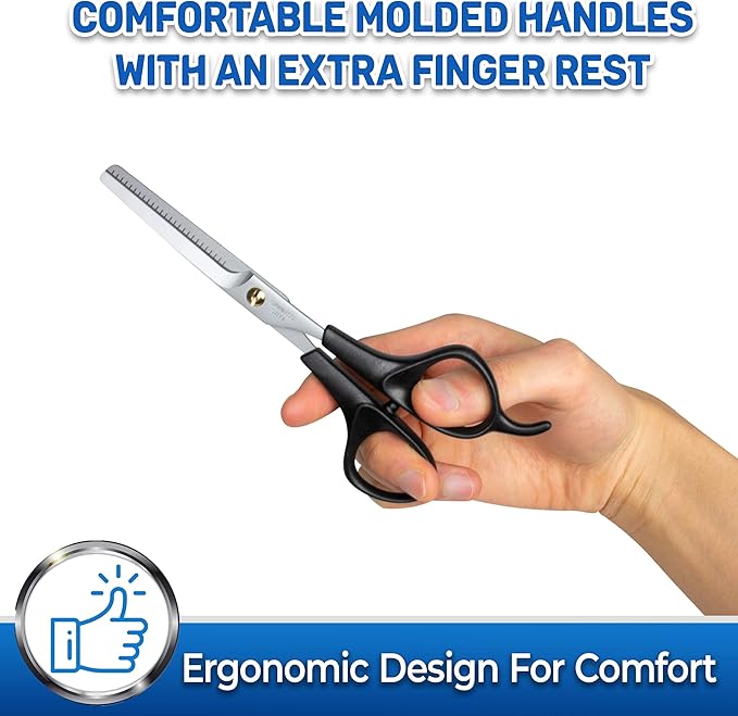 Pet Magasin Pet Thinning Shears - Professional Thinning Scissors with Toothed Blade-Mewly Pet